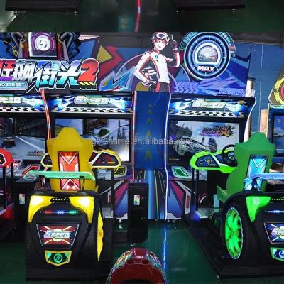 Commercial Coin Operated Driving Simulator Car Racing Arcade Machine 300W Two Players