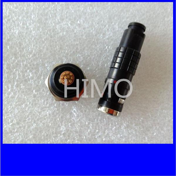 K series lemo ip68 circular watertight connector black plated chrome