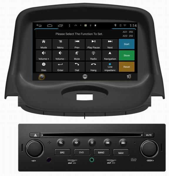 ouchuangbo car gps navi s160 android 4.4 dvd player for Peugeot 206 (2008-2012) with 1080P HD video display wifi 3g BT
