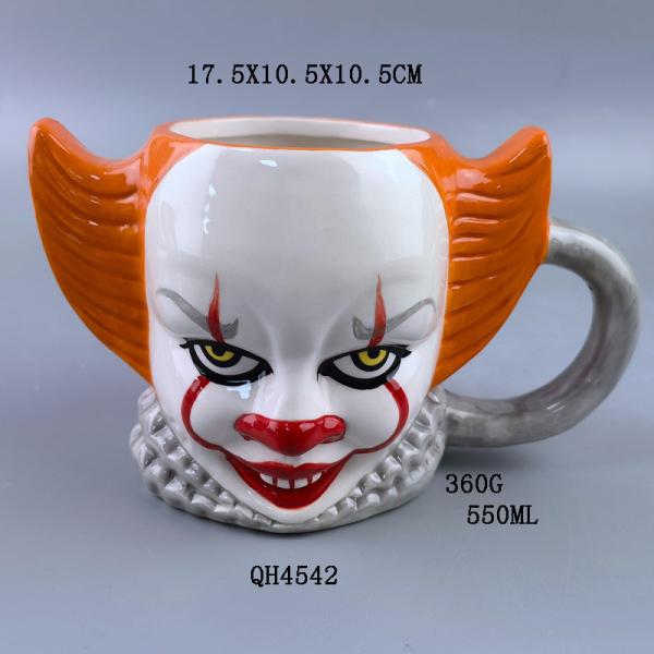 Halloween exclusivo 3D Clown Mug Hood Escape Room Movie Periférico Copo de Água