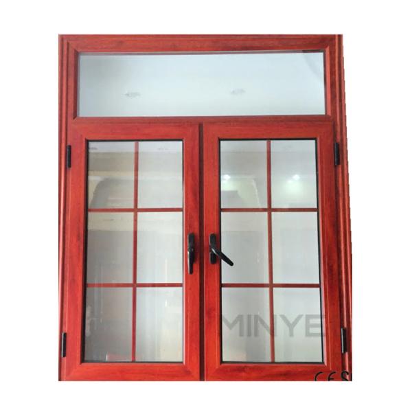 Sealing Aluminium Casement Windows red Customized Aluminum Frame Casement Windows