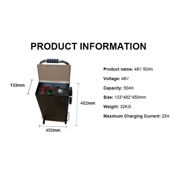 Wall mounted 48V 50Ah LifePO4 Battery For Solar Energy Storage Tie Rod Type