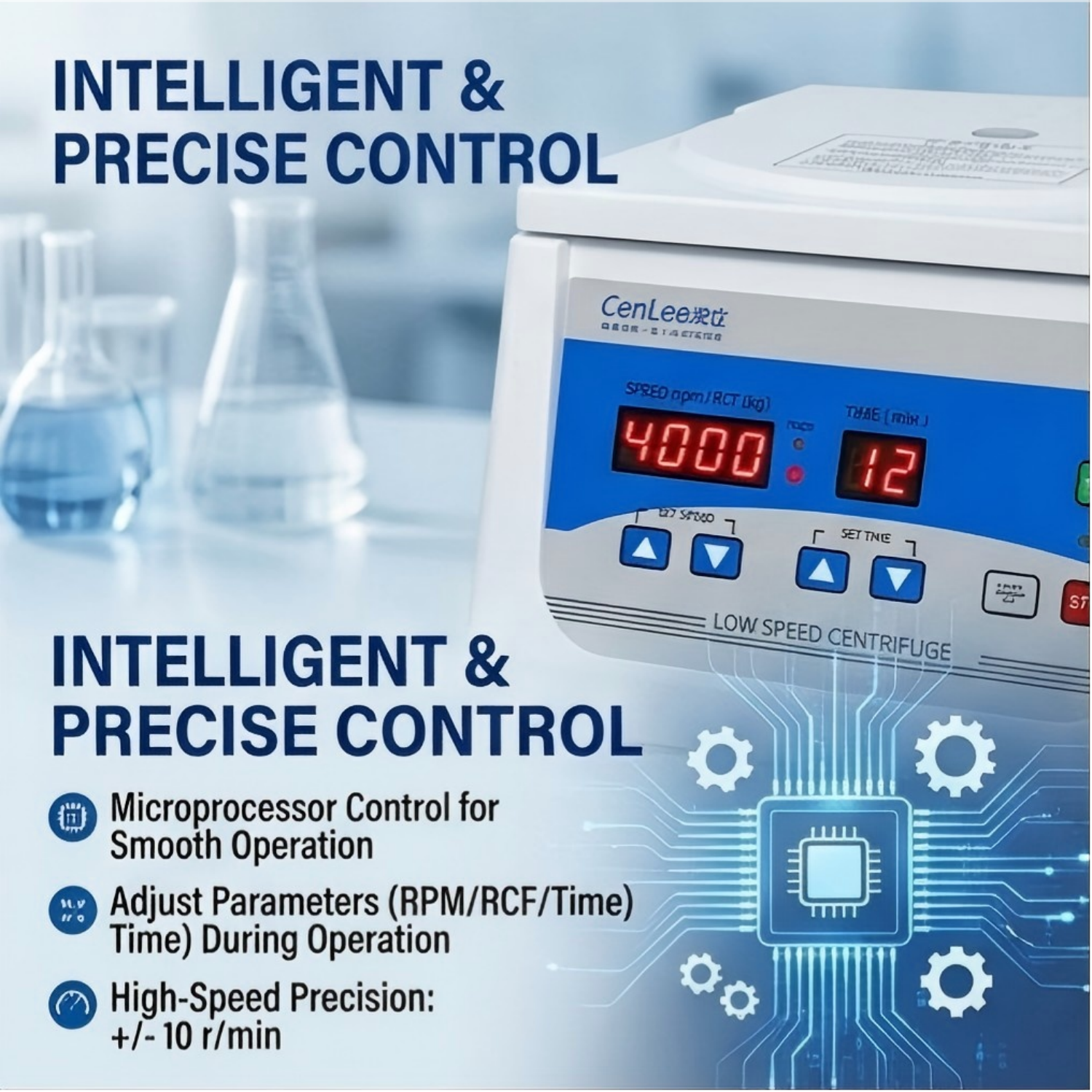CE Factory Portable 4000rpm 12 Tubes 5ml 10ml Vacuum Tube Clinical Laboratory Low Speed Centrifuge Table Top Plasma Centrifuge