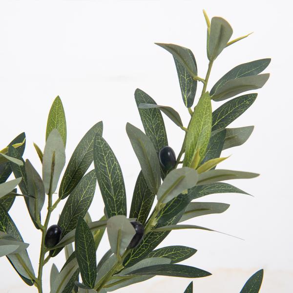 Multi-pole 7ft Artificial Olive Tree - Tall Faux Olive Trees Artificial Indoor - Large Fake Olive Tree Plant for Home Office Living Room Decor