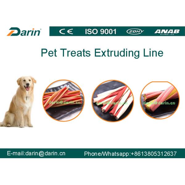 El CE certificó el extrusor de solo tornillo para el animal doméstico que masticaba el bocado, invitación del perro