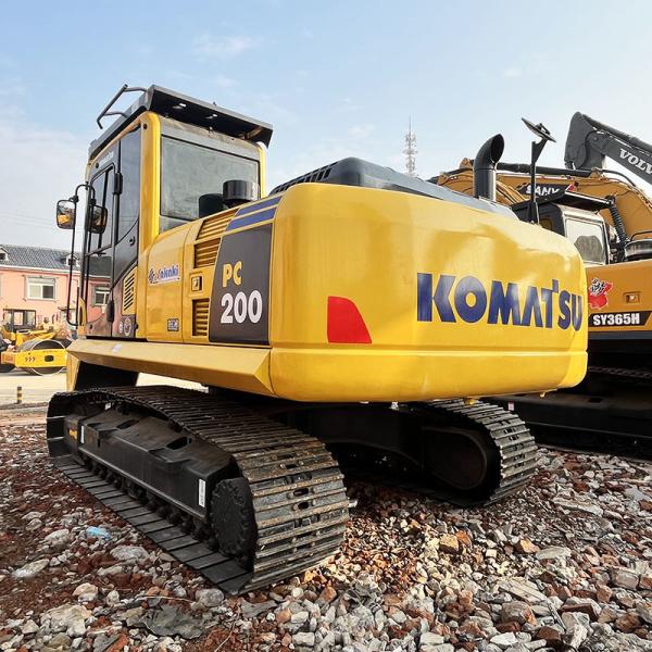 Middle Size Komatsu PC200-8MO Used Crawler Excavator 110kw Rated Power 20 Ton Weight
