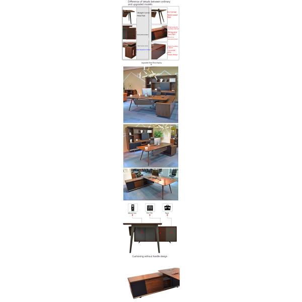 Современный дизайн офисная мебель L-образная рабочая станция для современного менеджера