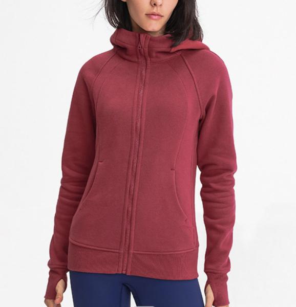 Zip Up Hoodie 320gsm Sports Track Jackets Women Track Suits