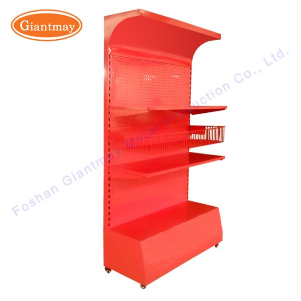 Shop Goods Racks Floor Stand with Baskets Metal Display