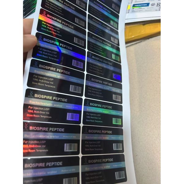 Mots-c 10mg Bag Labels For 3 Peptide Vials