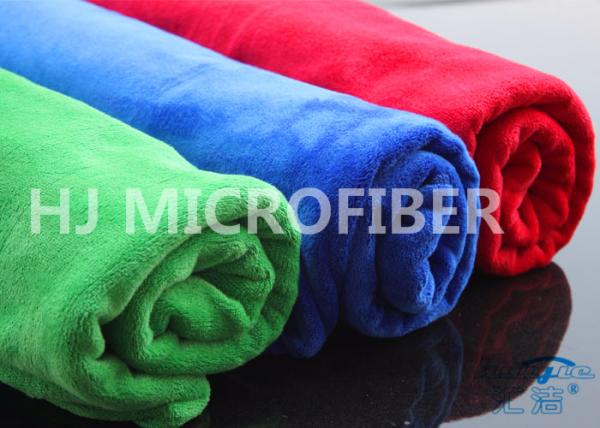 OEM Microfiber Weft-Knitted Brushed Terry Cloth , Microfibre Cloths Car Cleaning