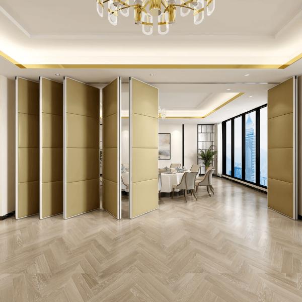 OEM ODM Acoustic Sliding Wall Movable Banquet Partition Walls With Fire Resistance Panel