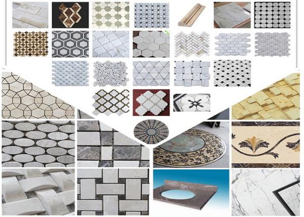 Telha de mosaico de mármore de superfície lustrada tamanho de 305mm * de 305mm * de 10mm/Customed