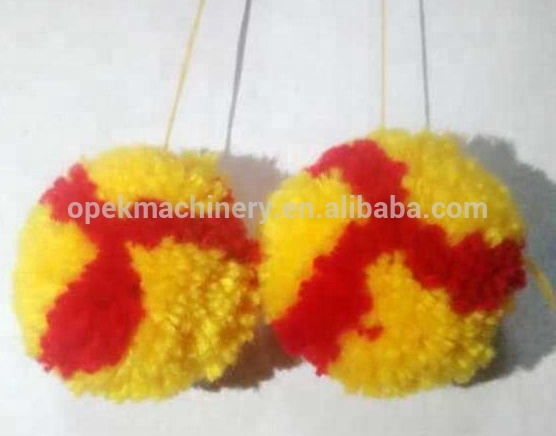 High Speed Key Chain  4head Pompom Machine