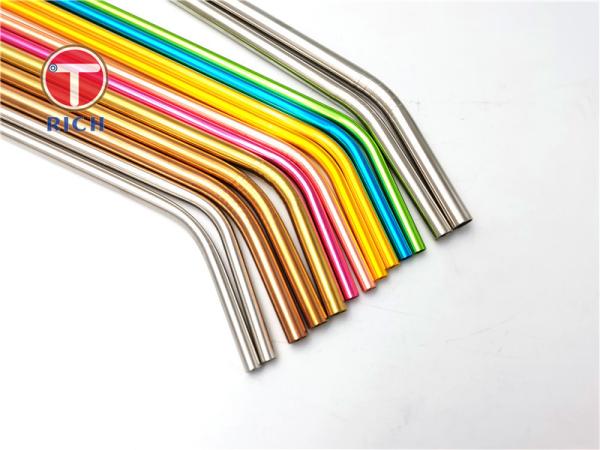 metal 304 de aço inoxidável de 6mm 8mm 12mm que bebe o chá de Straw Set For Coffee Milk