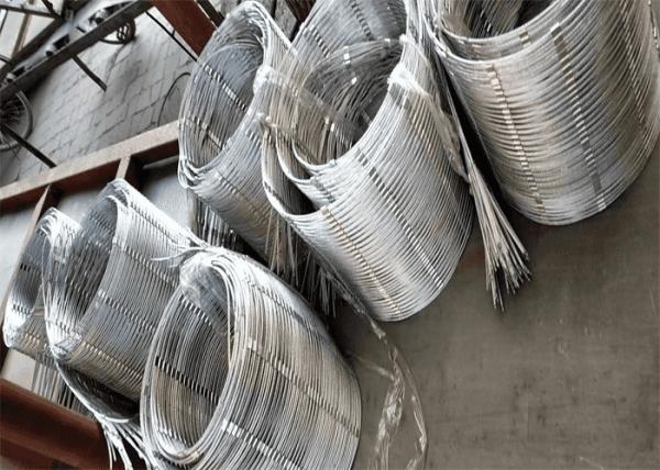 7×19 Aisi 304 Ferrule Stainless Steel Wire Rope Mesh Hole 25x25mm