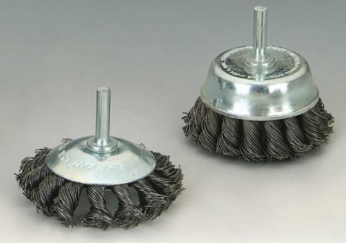 Knotted brushes with shank