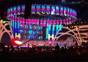 Original P6.6 RGB Soft Led Curtain Display , Radiant Foldable Led Screen