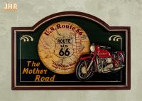 Signes en bois de bar de décor de mur de moto de résine de plaques de mur d'antiquité à la maison de décor