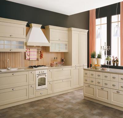 White Color White Shaker Kitchen Cabinets , Pre Assembled Kitchen Cabinets