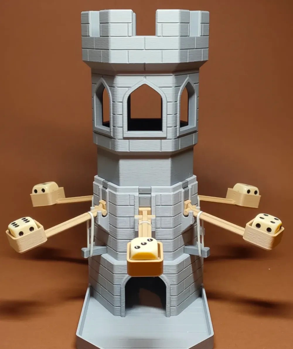 Compact and Lightweight Dice Tower with Custom Colors and 21 x 9.5 x 20 Inches Dimensions for Fair Dice Rolls