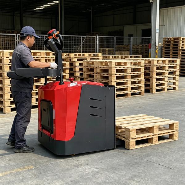 Stand On Walk Behind Electric Pallet Truck Lifter Stacker 2000kg OEM