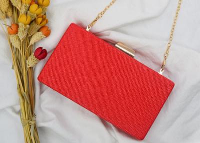 Handmade Rectangle Shape Evening Clutch Bags , Party Fashion Small Clutch Purse