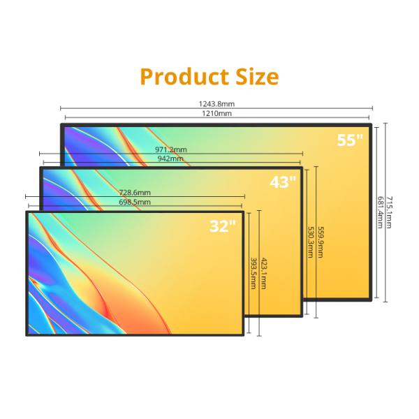 Ультра сужайте шатон 32 43 стена 55 дюймов установила доску меню LCD игрока Signage цифров