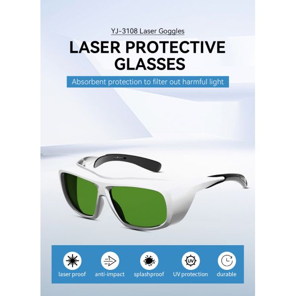 765-865nm 808nm OD6 Customize Laser Protection Lenses Protective Glass for Welding Cutting Engraving Laser Safety Glasses Goggle