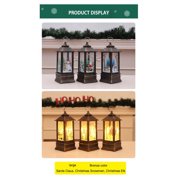 Снеговик эксплуатируемый батареей привел оформление дома отдыха лампы пламени рождества фонарика