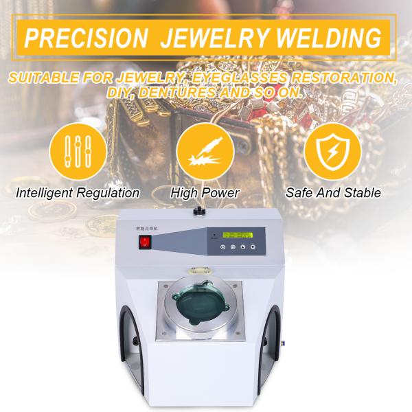 Tooltos 150A Argon Pulse Intelligent Jewelry Spot Welding Machine Welder For Precise Soldering With Magnifier