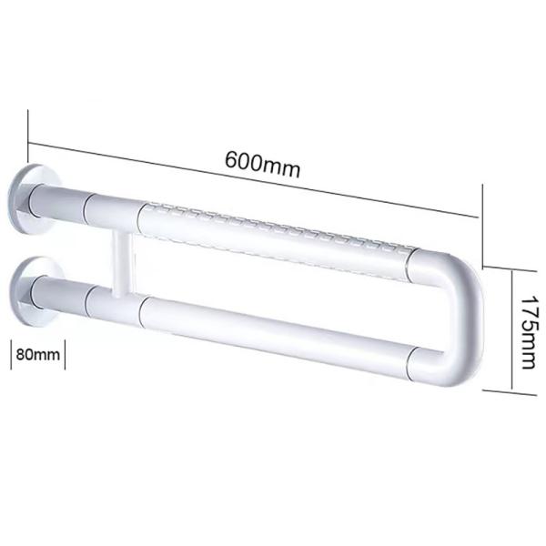 Wall Mounted Stainless Steel Grab Bar Anti Slip For Bathroom Toilet