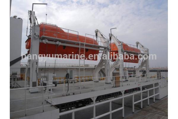 Marine totally enclosed fiberglass lifeboat for sale
