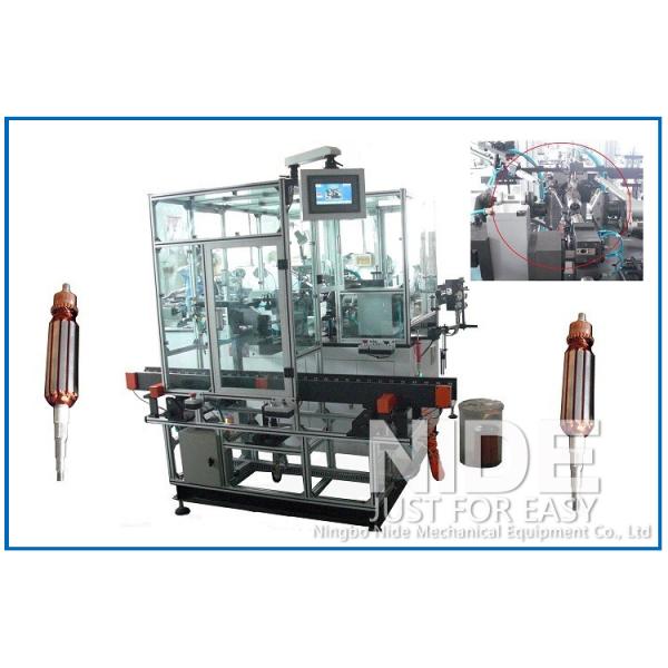 Double Flyer Rotor Windier Armature Coil Winding Machine For Hook Type Commutator