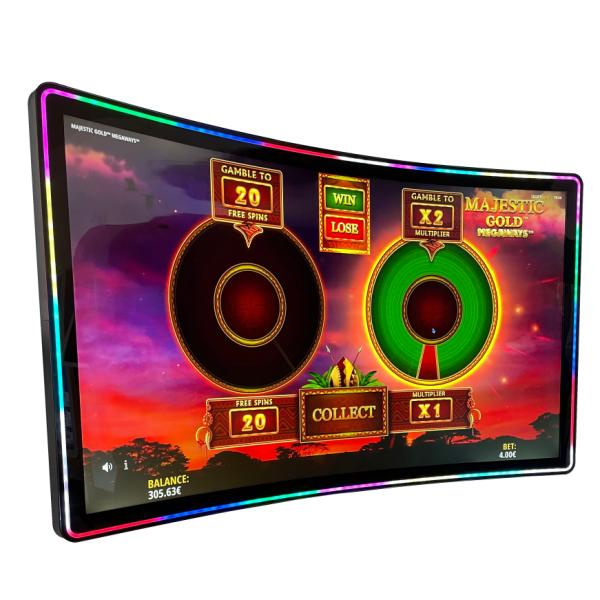 Индустриальный экран с сенсорным экраном 32' C типа LED Halo Curved Display высокая яркость