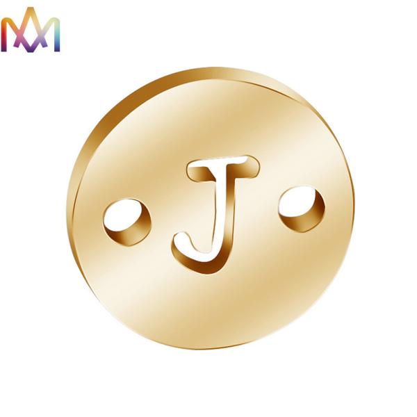 encantos de 8.5m m 26Pcs A-Z Stainless Steel Letter para la joyería