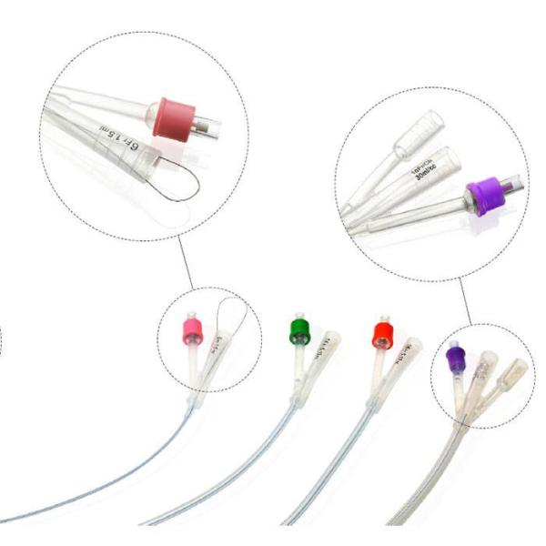 Consommables médicaux jetables de silicone de cathéter urinaire surpubien de Foley