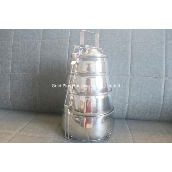 Tiffin Bento Stainless Steel Lunch Box Smooth Round Edge