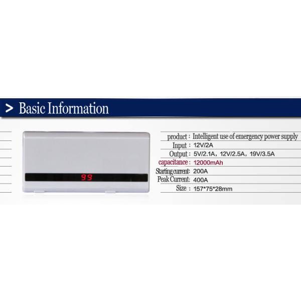 Auto jump starter ,supply power for Phone, Laptop & Car Emergency power