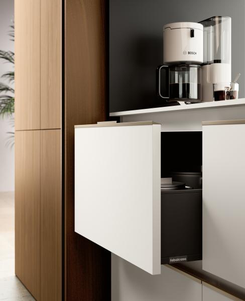Armários de cozinha brancos clássicos de madeira Mobiliário de cozinha personalizado com mesa de jantar