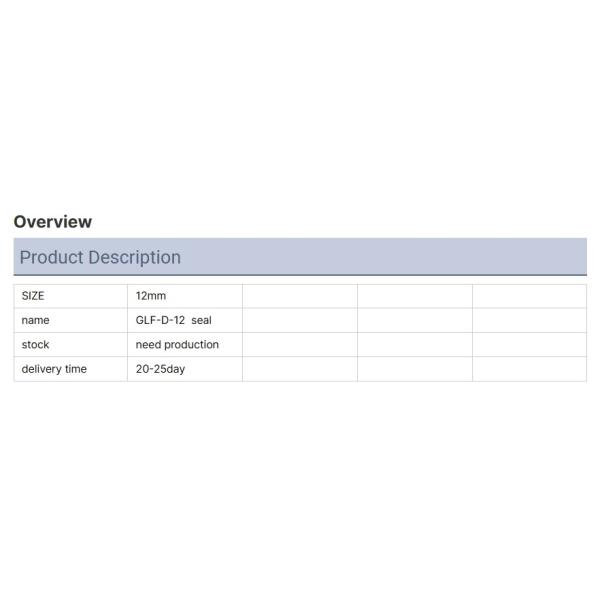 Стандартная цена с завода GLF-D-12 Механическая пломба для поставщиков насосов для воды