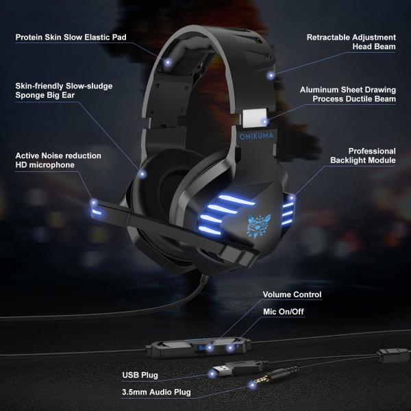 Onikuma K17 50mm 2.2m Onikuma K17 Stereo Gaming Headset