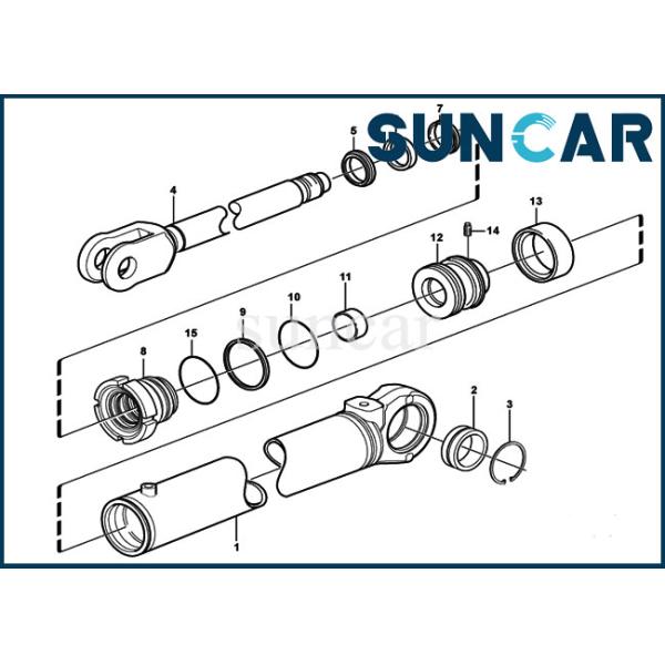 VOE17254063 Hydraulic Steering Cylinder Seal Kit For L90F L90G L90H SUNCARVO.L.VO Sealing Kit