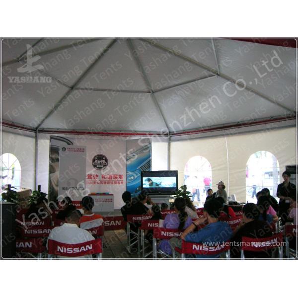 Training 3M Large Shade Gazebo Canopy Tents With Sidewalls / Transparent PVC Windows