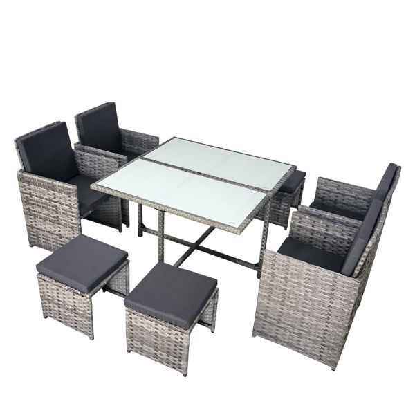 Outdoor Camping Furniture Factory Wholesale Outdoor Patio Garden Furniture Space Saving Dinning Table and Chairs