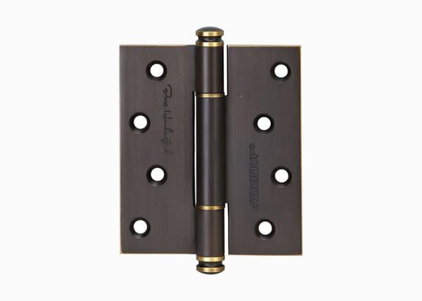 One Piece Brass Bearing Hinges , 4 Inch 5 Inch Solid Wood Door Hinges With Screws