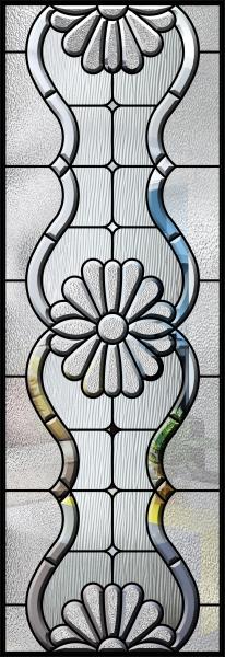 Luz adicionada decorativa interna da porta de vidro de deslizamento da pátina preta