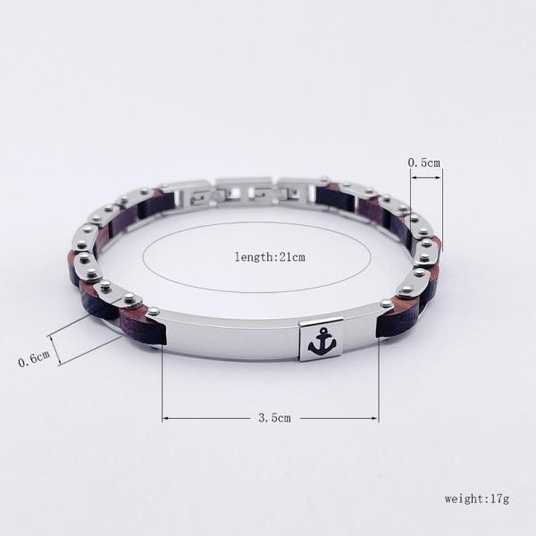 Stainless steel fashion trend jewelry men's titanium steel bracelet