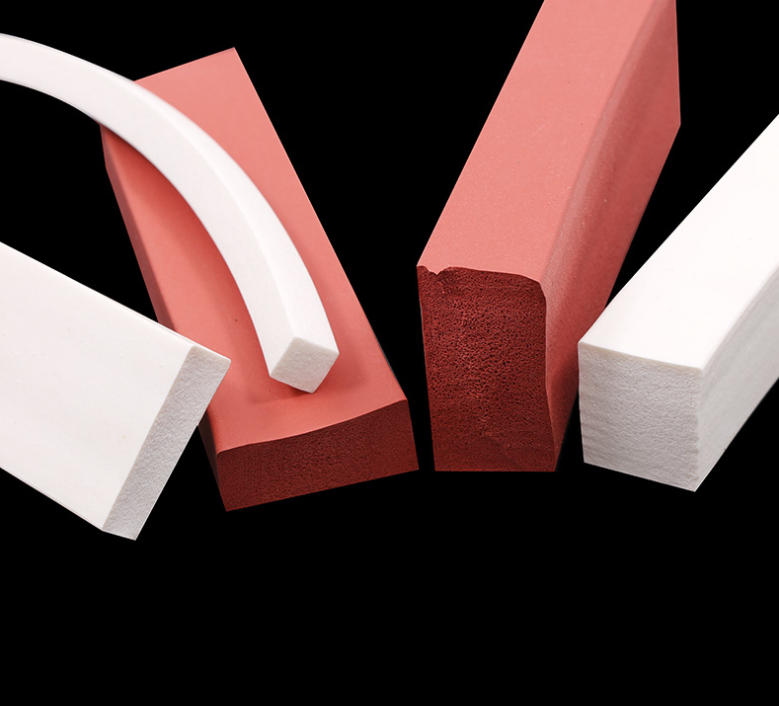 Compression-resistant Silicone Foam Strips Highly Resilient and Reusable for Shock-absorbing Sealing in White