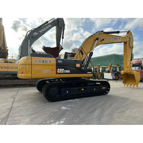 Used Large Caterpillar Hydraulic Crawler Excavator CAT 336D Weight 36tons